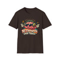 No Thoughts Just Vibes T-Shirt — Retro Brain Headphones Graphic Tee