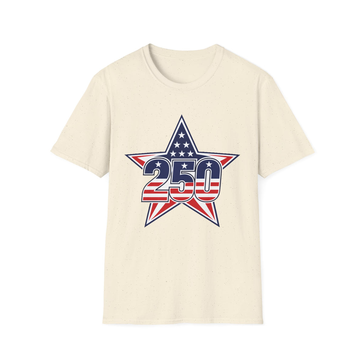 250 Star Graphic T‑Shirt — American Flag Patriotic Design