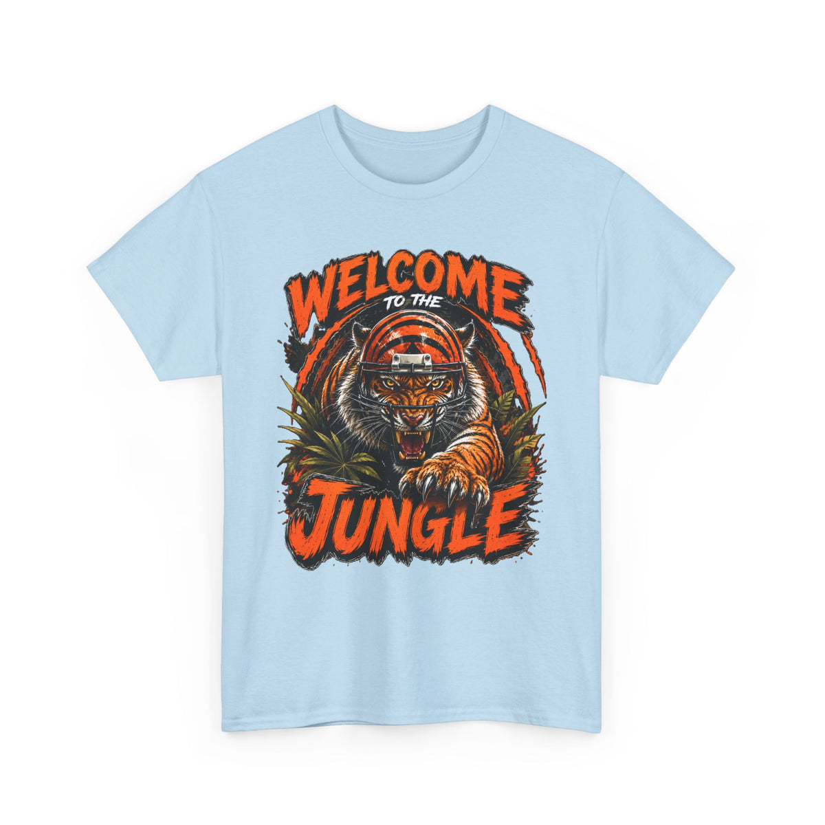 Welcome to the Jungle Tiger T‑Shirt — Retro Orange Graphic Tee